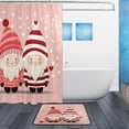 thumbnail image 2 of Coolnut Cute Gnomes Bath Curtain Rugs Sets 2 Pcs, Bathroom Theme Set with Shower Curtain and Non-Slip Carpet -12 Hooks-60X72in33 Home Decor, 2 of 7