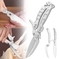 thumbnail image 2 of BINGLI 4-in-1 Multifunctional Heavy Duty Kitchen Shears – Spring Sharp Seafood, Fish, Turkey & Chicken Kitchen Utility Scissors | Non-Slip Handle, Safety Lock & Micro-Serrated Blades for Bones, 2 of 7