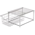 thumbnail image 7 of Home Zone Living Pull Out Single Organizer 13.09" L x 9.06" W, Silver and White, 7 of 7