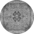 thumbnail image 1 of Ahgly Company Indoor Round Medallion Gray Traditional Area Rugs, 4' Round, 1 of 1