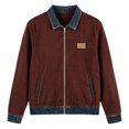 thumbnail image 6 of Edvintorg Women's Coats Color Block Long Sleeve Lightweight Jacket Fall Collared Zip up Outerwear with Pocket Plus Size Trendy Womens Clothes Wine S-3XL, 6 of 6