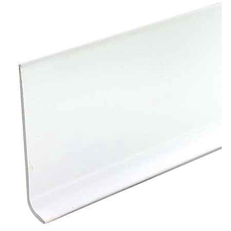 Floor Trim Molding - 5MFJ9 White Wall Base Molding, 48 In. L