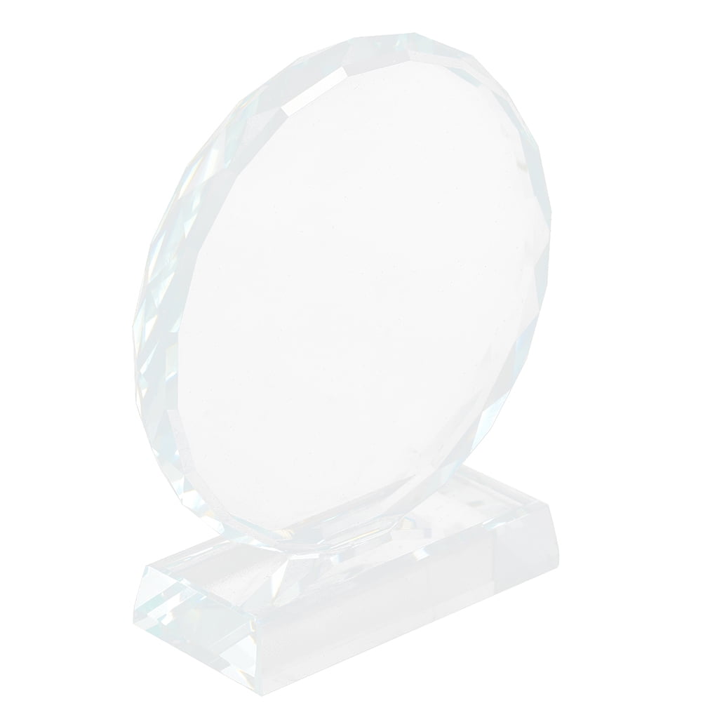 GOOHOCHY Sublimation Blanks Crystal Award Trophy with Photo Frame, Decorative Plaque for Recognition, Appreciation, and Picture Display