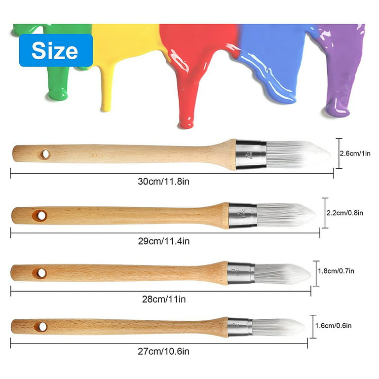3 Pcs Small Paint Brush, 0.75 Inch Trim Brush, Round Trim Brush Corner Paint  Brush for House Wall Edges Coloring of Furniture and Home Decoration, Paint  Edger Touch Up - Yahoo Shopping