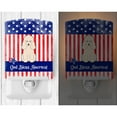 thumbnail image 2 of Caroline's Treasures BB3065CNL Patriotic Poodle White Ceramic Night Light, 6x4x3", multicolor, 2 of 2