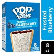 Pop-Tarts Frosted Blueberry Instant Breakfast Toaster Pastries, Shelf-Stable, Ready-to-Eat, 13.5 oz, 8 Count Box