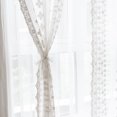 thumbnail image 4 of Cortinas de tul blanco, cortinas de tul translúcidas transparentes bordadas para dormitorio, 4 of 7