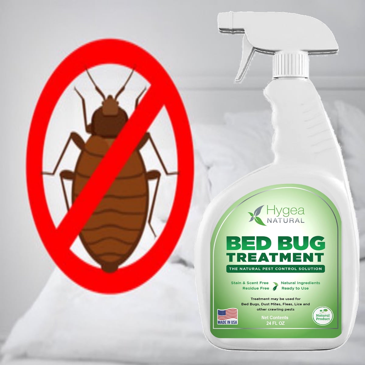 Bed Bug & Lice Killer All Natural Fast Acting Non Toxic Insecticide