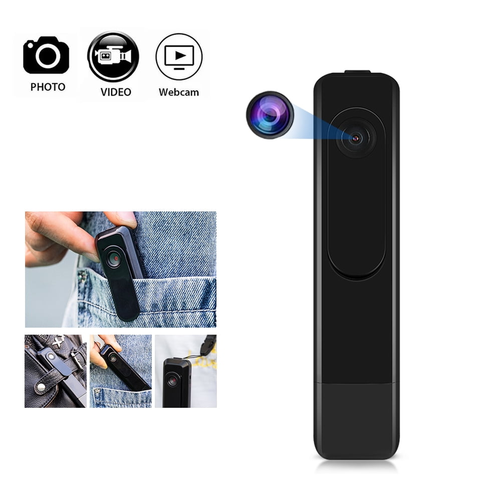 Body Camera HD 1080P Wearable Mini Pen Camera Portable Cop Pocket Cam Convert Video Recorder USB/One Key Fast Record Police Body Cameras for Home/Office