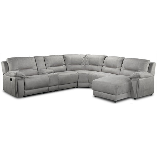 Right facing sectional with recliner deals
