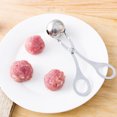 thumbnail image 1 of 2 piezas de bolas de carne sin palo, pinzas de bola de carne de acero inoxidable, pinzas de hielo para hacer albóndigas, cuchara de masa para galletas para cocina XianweiShao 8390613905833, 1 of 1