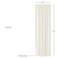 thumbnail image 4 of VHC Brands Tobacco Cloth, Farmhouse Curtain Panel, Antique White, 96x40, 4 of 11