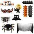 thumbnail image 2 of Kit de pancartas de globos de Halloween Decoración de fiesta feliz de Halloween Incluye pancarta de Halloween / Globos de látex / Guirnaldas de papel / Globos de aluminio inflables, 2 of 4