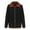 Brown, variant on Men's Faux Wool Zip Up Cardigan Coat Solid Color, Winter Warm Long Sleeve Jacket for Fall and Winter Seasons Brown 5XL