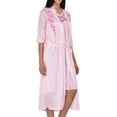 thumbnail image 5 of EZI Women's Satin Silk 2 Piece Nightgown Set, 5 of 7