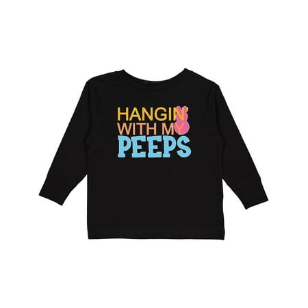 

Inktastic Hanging with My Peeps Gift Toddler Boy or Toddler Girl Long Sleeve T-Shirt
