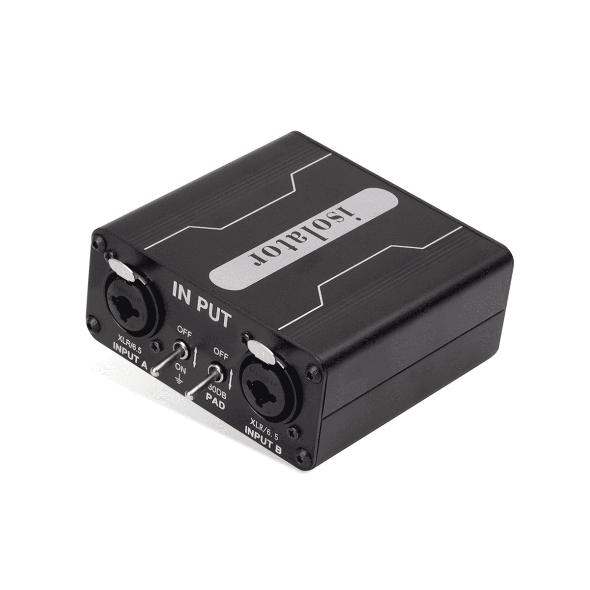 GX200 Audio Isolator Dual-Channel 6.5 XLR Mixer Audio Isolator Current Sound Noise Mixer Microphone Common Ground Filter