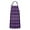 Halloween Purple Checkered, variant on Halloween Purple Ghosts and Pumpkins Apron-Garden Aprons for Women with Pockets-Cotton Linen Waterproof Kitchen Cooking Gardening Aprons Adjustable for Kitchen,Cooking,BBQ and Salon 32"x27"