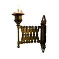 thumbnail image 2 of Gmogad Extending Vintage Taper Candle Holder - 6"-13" Adjustable Wall Mount Recycled Aluminum - Romantic Dinner/Home Decor Lighting with Aged Brass Finish, 2 of 2