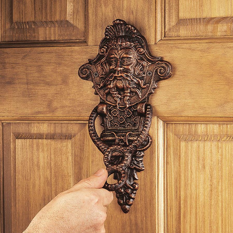 Cast Iron Mythical Gothic Face Vintage-Style Door Knocker 
