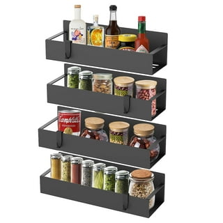 Lotteli Kitchen Magnetic Spice Rack for Refrigerator – Durable and Practical Spice Rack Magnetic Fridge Organizer with Powerful Magnets – Space
