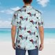 thumbnail image 4 of Balery Dachshund Dog Puppy Camisas hawaianas de manga corta para hombre, camisas playeras de corte holgado, camisas de vacaciones con botones,Large, 4 of 7