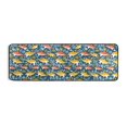thumbnail image 2 of Dailycode Hallway Runner Rug 2x6 Non Slip Absorbent Soft Floor Mat for Home Kitchen Bedroom Entrance Dolphin with Seaweed, 2 of 7