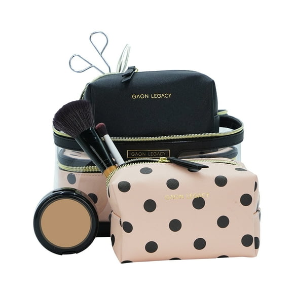 Cosmetiquera Bolsa de maquillaje para mujer neceser de viaje set de 4 piezas