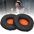 thumbnail image 3 of M Buder Par de Fundas de Almohadillas de Esponja Premium para Auriculares Compatibles con Skullcandy HESH y HESH 2.0 Negro Anaranjado (9x9 cm), 3 of 9