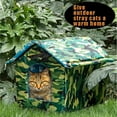 thumbnail image 2 of COSTYLE Cat Houses for Outdoor Feral Cats Dogs House Waterproof Warm House with Curtain, 2 of 5