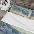 thumbnail image 4 of Designart 'Coast Blue Sea Waves Watercolour' Traditional Duvet Cover Set, 4 of 4