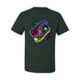 thumbnail image 2 of Wild Bobby, Colorful Sneakers Chucks Streetwear Men's Graphic T-Shirt, Forest Green, Small, 2 of 3