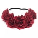 thumbnail image 2 of Guirnalda de simulación de flores rosas para el cabello, fiesta de carnaval de Navidad, fiesta de novia europea y americana, 2 of 5