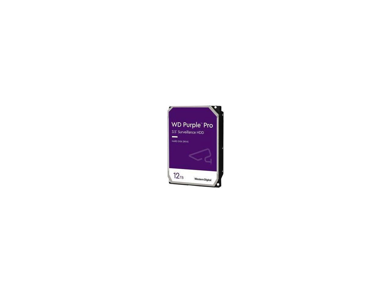WD Purple Pro WD121PURP 12 TB Hard Drive - 3.5" Internal - SATA (SATA/600) - Conventional Magnetic Recording (CMR) Method