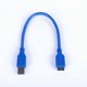thumbnail image 3 of USB 3.0 Computer Data Cable AM Male to Micro-B 0.3m High Speed Mobile Hard Drive Cable, 3pack, 3 of 4