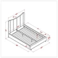 thumbnail image 4 of 60" Queen Platform Bed in Grey, 4 of 4