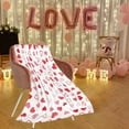 thumbnail image 6 of Blanket Queen Valentine's Day Blanket Romantic Red Flannel Blanket Warm Bed And Sofa Blanket Soft And Comfortable The Choice For Lovers Chunky Blanket, 6 of 6
