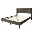 thumbnail image 6 of Castle Place Elegance Wingback Full Platform Bed, Brown, 6 of 11