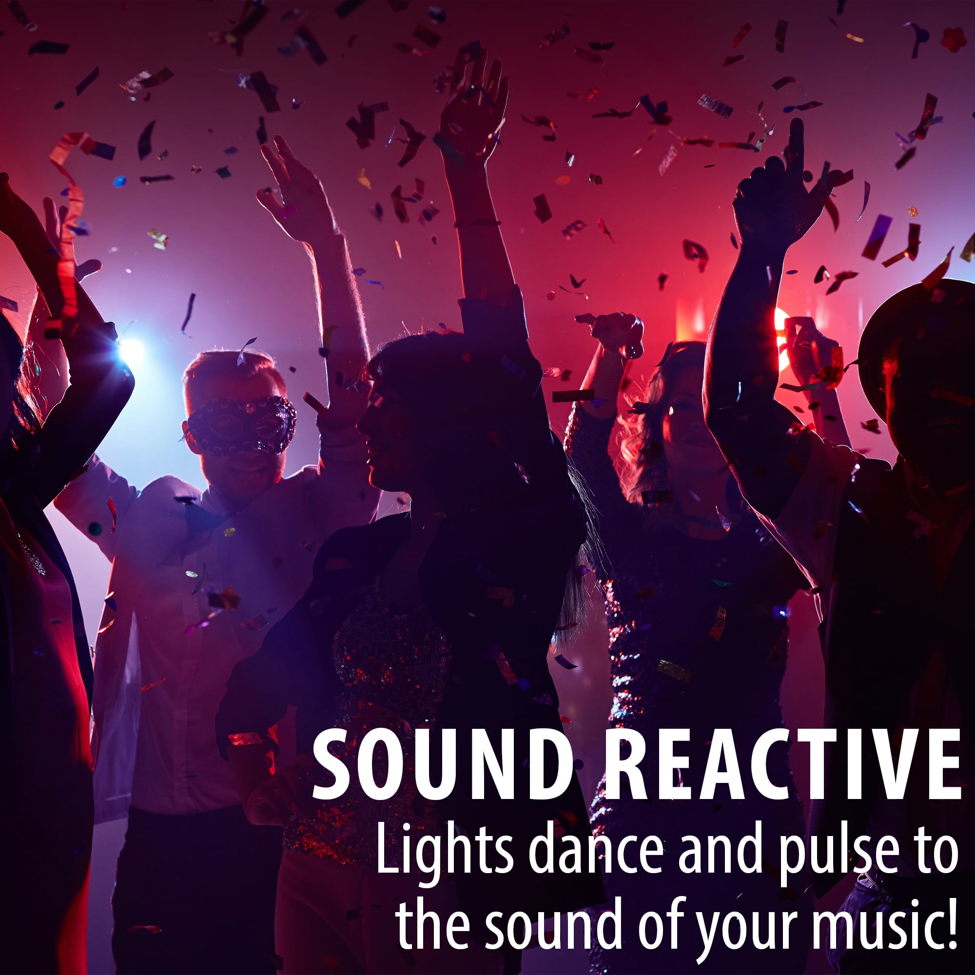 Xtreme tech sound 2024 activated led lights
