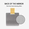 thumbnail image 3 of Ultra-thin small mirrorYellow, made of unbreakable stainless steel, with PU leather case, easy to carry. It Can Be Used As Makeup Mirror, Pocket Mirro, 3 of 5
