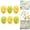 F, variant on ChromaMuse 6Pcs Easter Egg Hanging Decorations, Creative Broken Egg Design for Easter Scene Arrangement, Vibrant Multicolor Plastic Eggs for Home Office Party Decoration