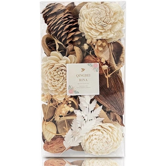 Spring Potpourri Bags, Mangnolia Scented Bowl Filler,White Decorative Dried Flowers,Home Fragrance Sachet,Vase Fillers,Bathroom Decor(10oz)