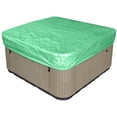 thumbnail image 1 of Huggegwe Housse de Spa Carrée Imperméable, Taffetas Polyester 190T Résistant aux Intempéries, 231x231cm/91x91 Po(Vert) CJB91-47144, 1 of 9