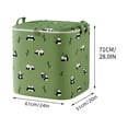 thumbnail image 3 of BONIXOOM Zipper Storage Bag Moving Quilt Storage Basket Travel Large Capacity Clothes Clothes Storage Bag, 3 of 3