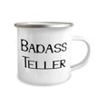 thumbnail image 2 of Best Teller 12oz Camper Mug, Badass Teller, Present For Coworkers, Brilliant Gifts From Friends, Oz camper mug gift, New 12oz camper mug gift, Oz camper mug gift ideas, Oz camper mug gift set, Oz, 2 of 2