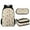 Capybara Print, variant on KUIFORTI Football Print Shoulder Bag Handbag Pencil Container Bag Backpack Lunch Pouch Zipper Closure, Set of 3
