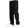 thumbnail image 4 of Big & Tall Men's Sweatpants - Mens Joggers with Pockets Open Bottom Athletic Pants, Drawstring Elastic Waist Black XL, 4 of 6