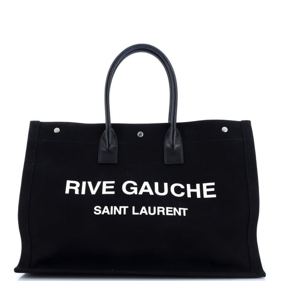 Pre-Owned Rive Gauche Shopper Tote Canvas Large By Rebag