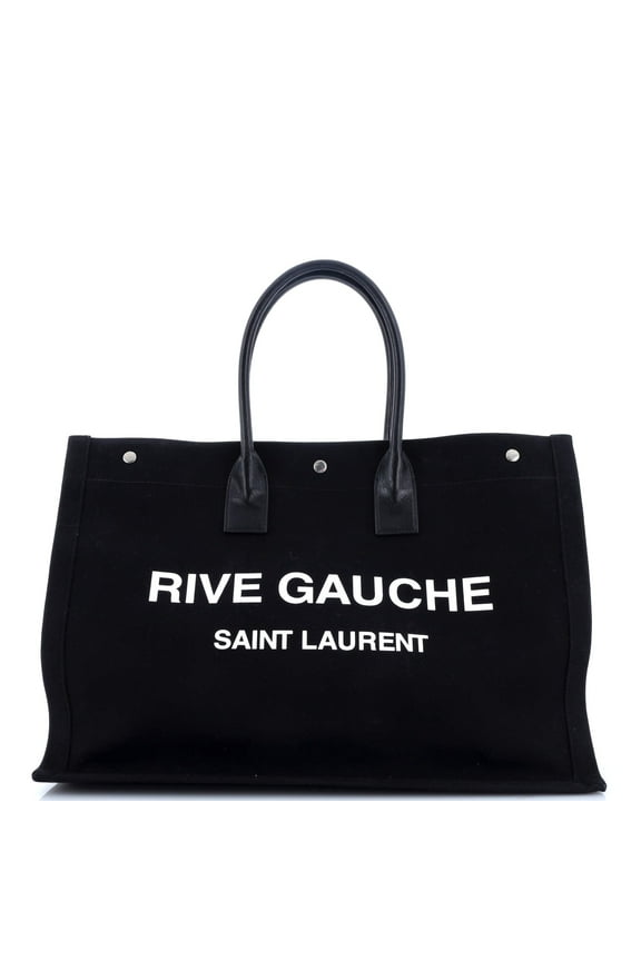 Pre-Owned Rive Gauche Shopper Tote Canvas Large By Rebag