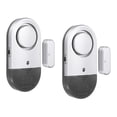 thumbnail image 1 of Unique Bargains Door Alarm Sensor, 2 Pack 125dB Door Window Open Alarm Sensor, Black Silver Tone, 1 of 6